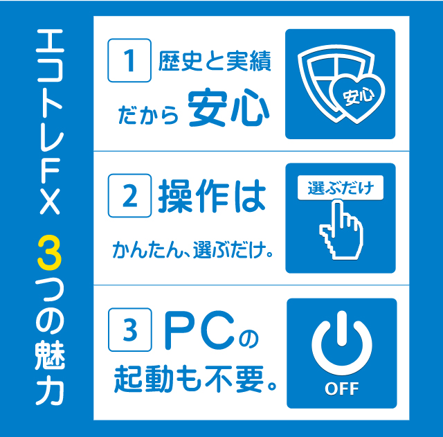 エコトレFX　3つの魅力